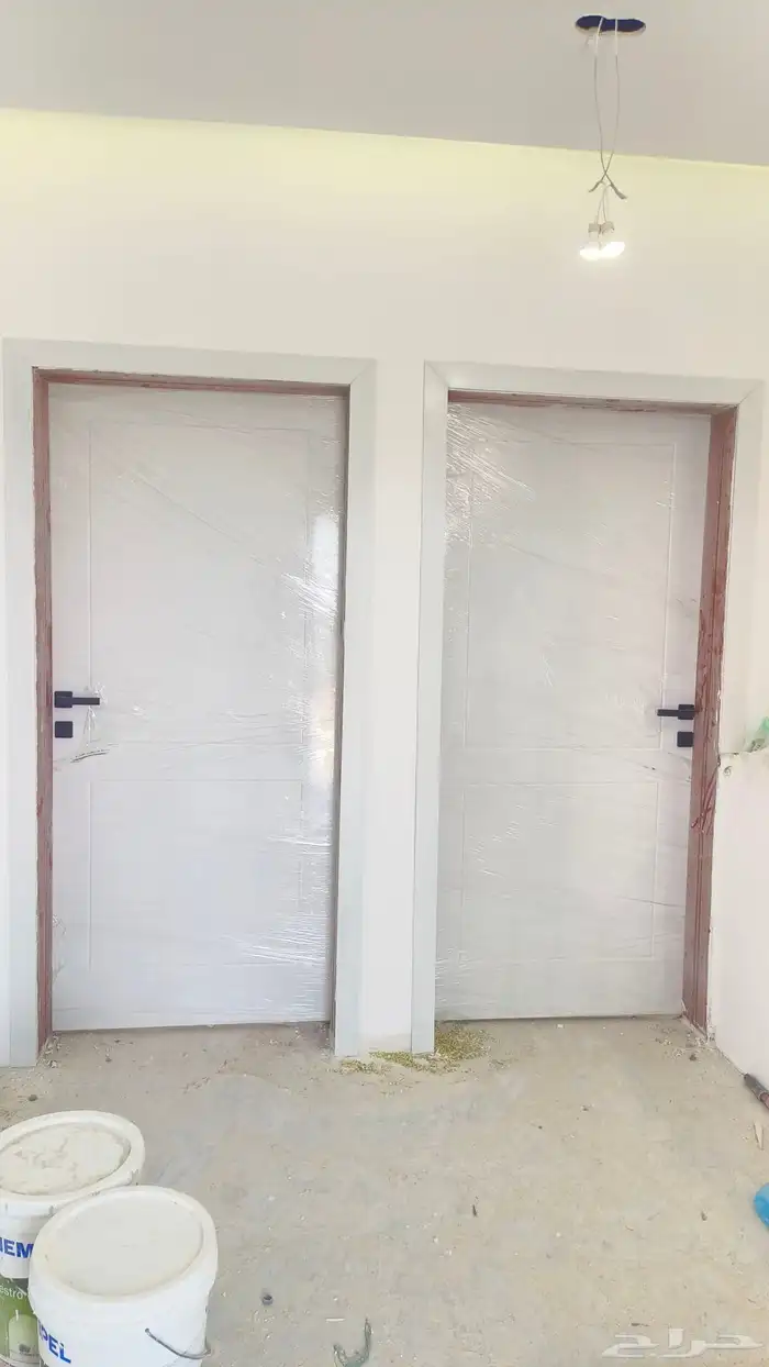 تفصيل ابواب خشب بجميع انواعها وأبواب دبيلو بي سي الهبة الجدي 0