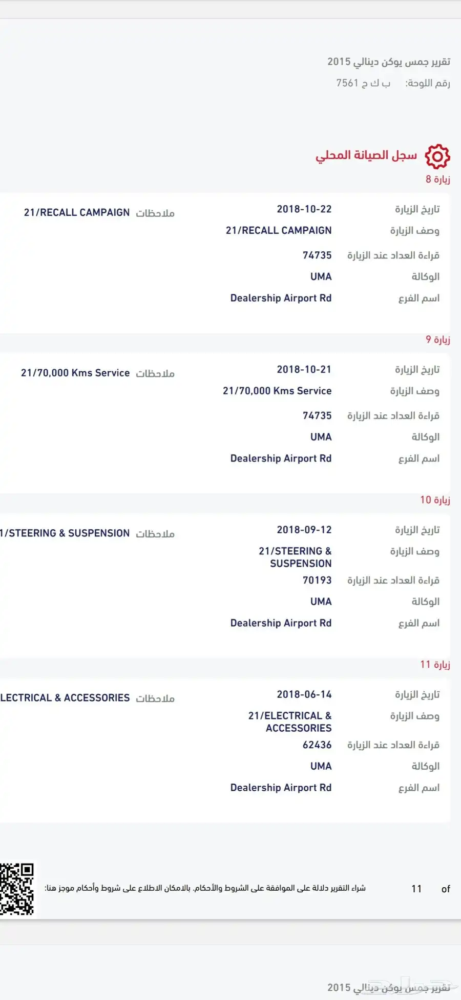 يوكن دينالي 2015 لؤلؤي دبل وكالة 26