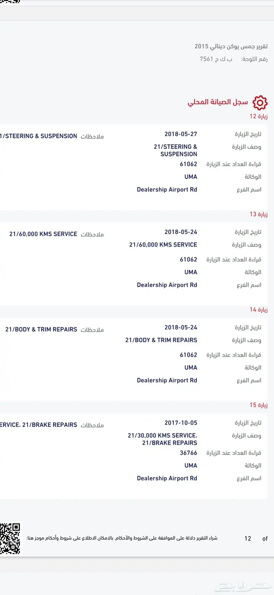 يوكن دينالي 2015 لؤلؤي دبل وكالة 27