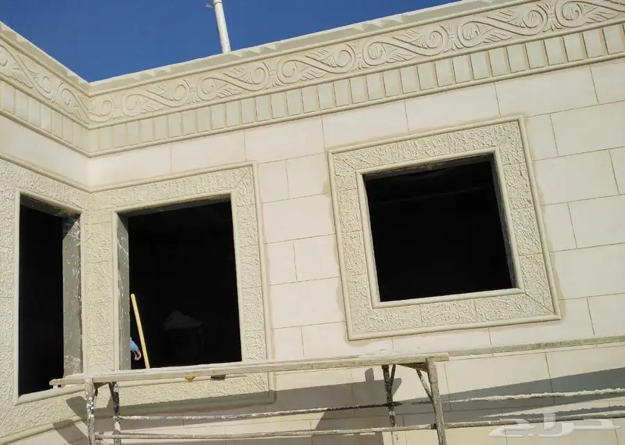 لياسة ملونة ديكوارت خارجية بطحاء حجر الرياض وكسر الرخام الاس 4