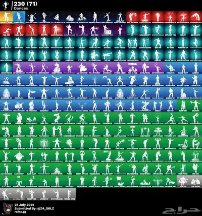 حساب فورت نايت 300 سكن 3