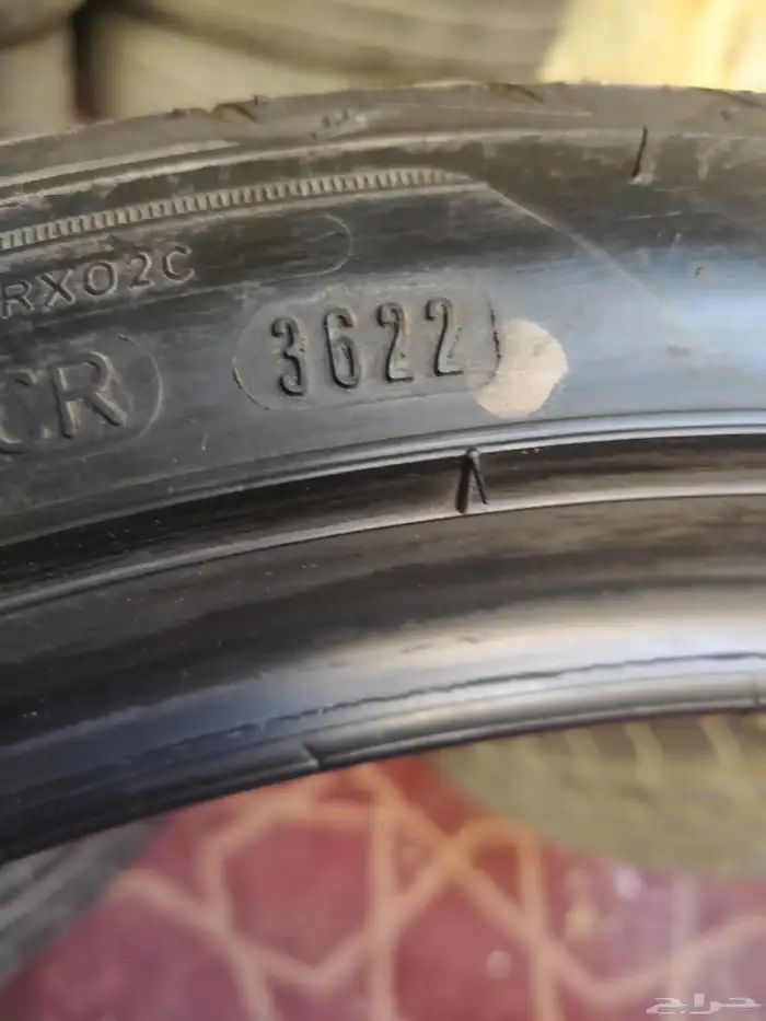 اربع كفرات جودير رنفلات ألماني مقاس امامي وخلفي 255 35 19 7