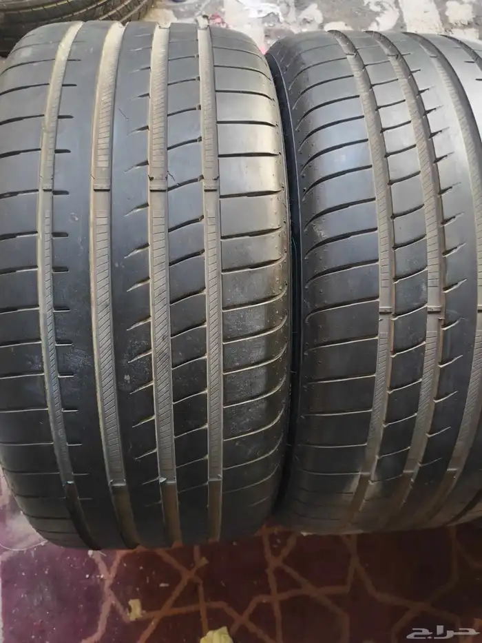 اربع كفرات جودير رنفلات ألماني مقاس امامي وخلفي 255 35 19 2