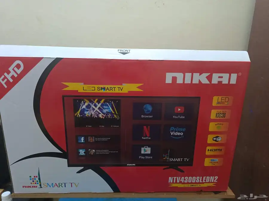 شاشه 43 بوصه ماركه NIKAI سمارت 1