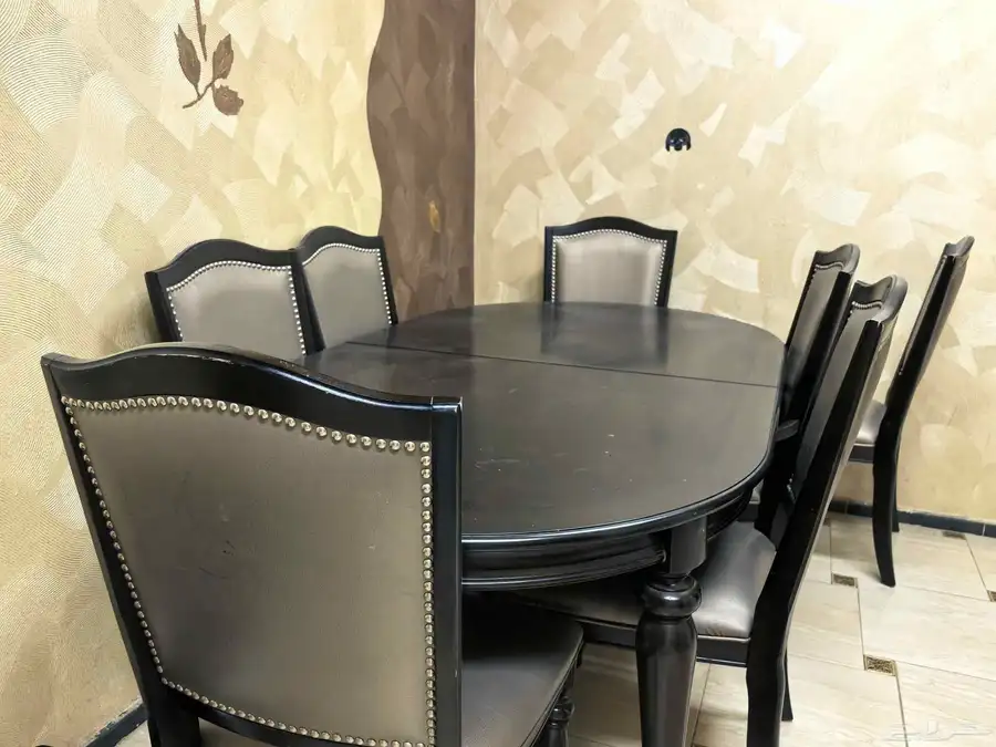 طاولة طعام مع 7 كراسي 0