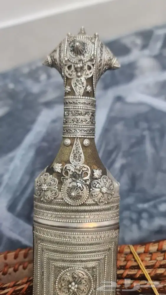 خنجر عمانيه سعيدية فضة مقاس كبير 3