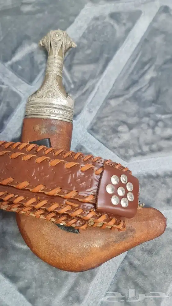 خنجر عمانيه سعيدية فضة مقاس كبير 2