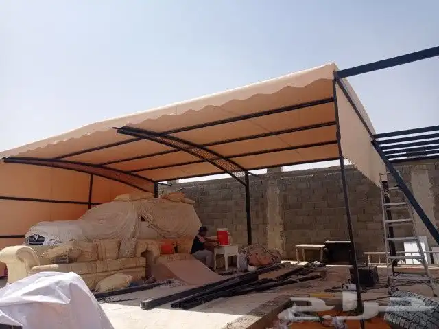 مظلات وسواتر برجولات هناجر خيام سندويتش بنل المزاحمية ضرماء 19