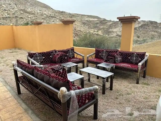جلسات خارجية كراسي حديد عسيري 2
