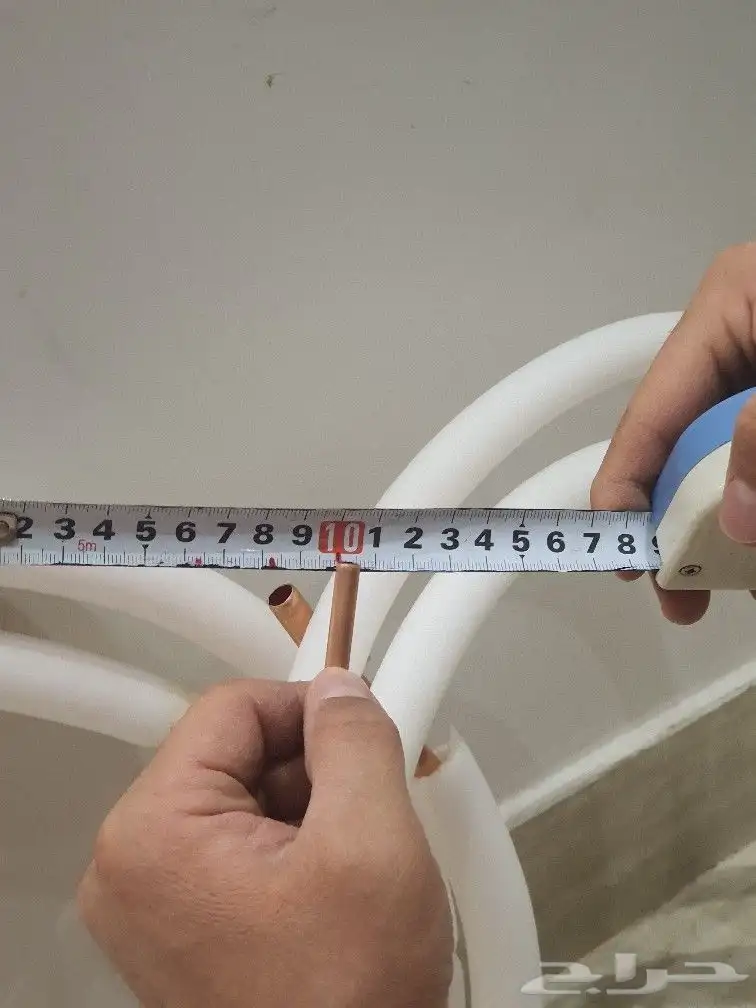 مواسير نحاس لمكيف 2 مقاس واحد طولة 3ونصف . و الثاني 4 متر 2