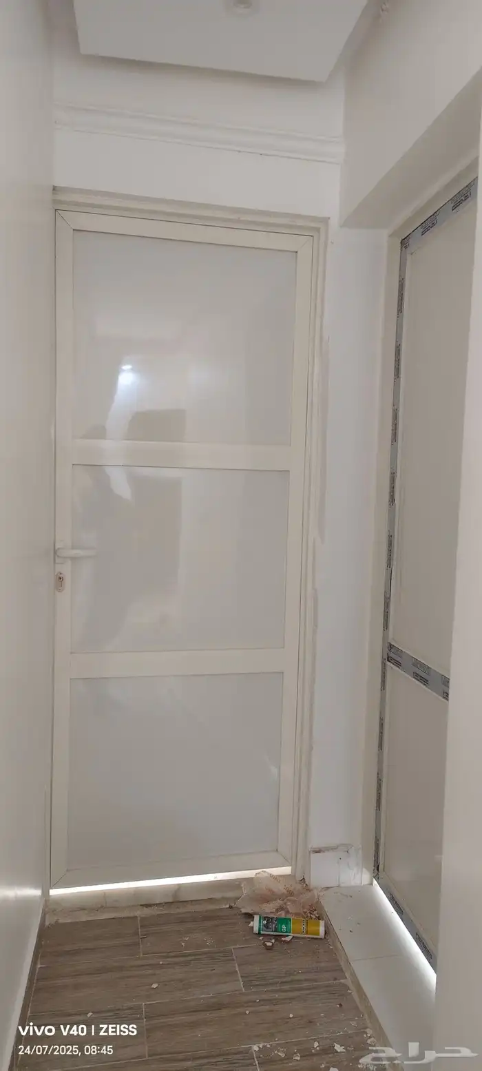 باب المنيوم شباك باب حديد 2