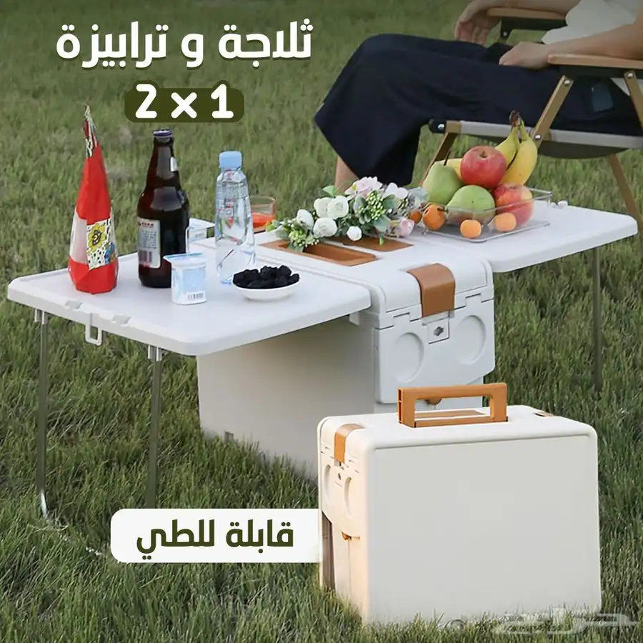 ثلاجة محمولة قابلة للطي 17 لتر مناسبة للرحلات والتخييم 1