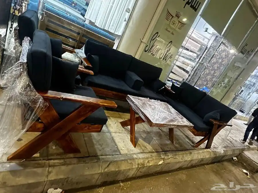 جلسات خشب خارجيه تفصيل وجاهزه حسب الطلب السعر1250 0