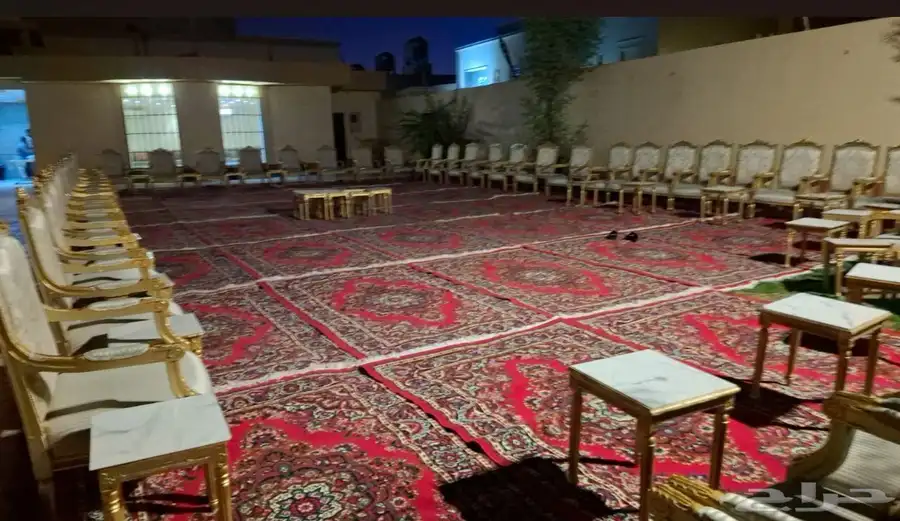 تاجير طاولات دائري تاجير طاولات مستطيل تاجير كراسي احمر ملبس 8