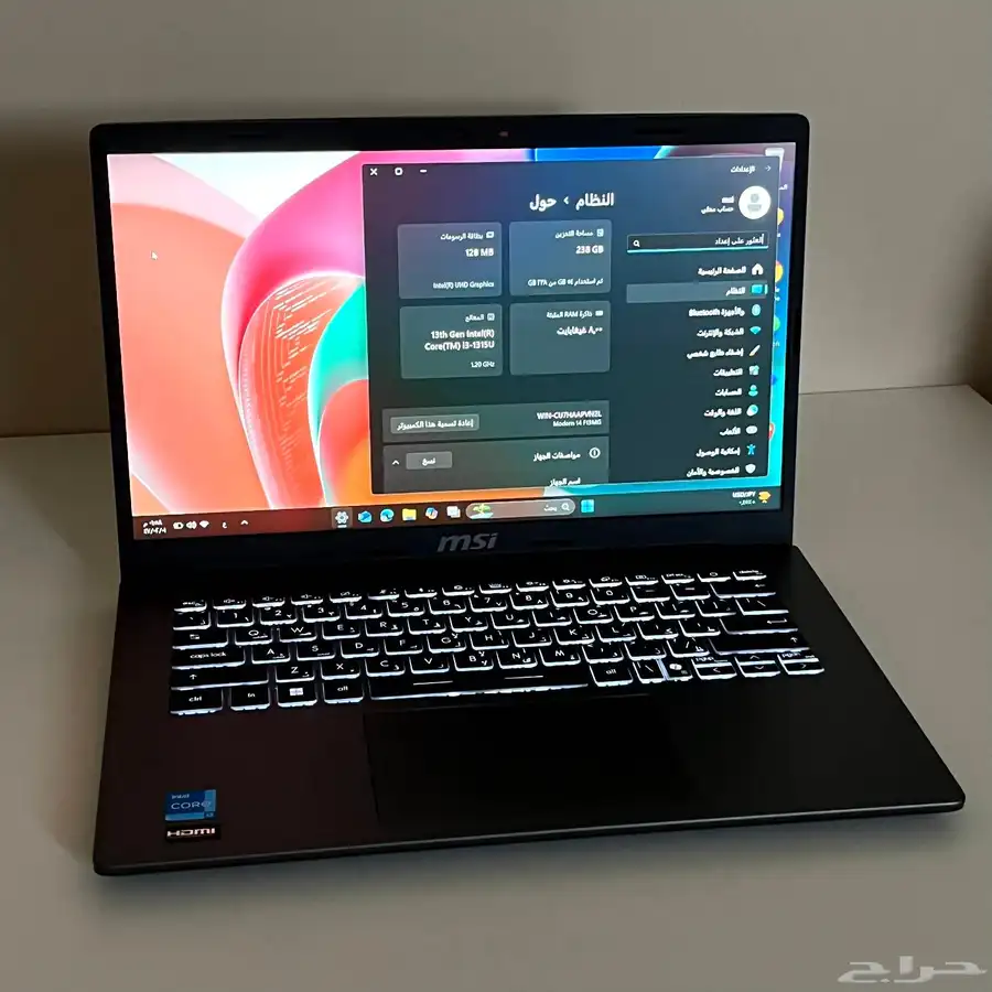 لابتوب msi للبيع 7