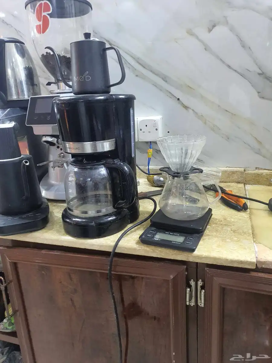 مكنيه كبتشينو مع طحنه مع صنعت ثلج 6