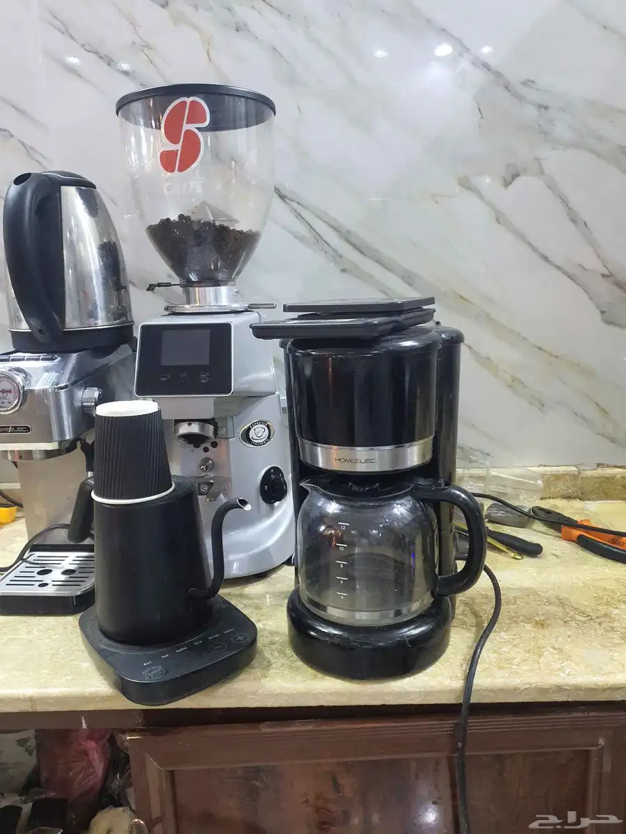 مكنيه كبتشينو مع طحنه مع صنعت ثلج 7