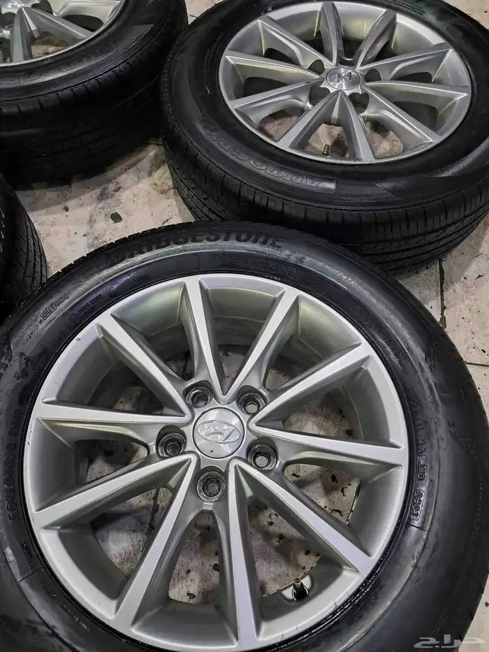 طقم جنوط سوناتا مقاس 16 اصليه وكاله معا كفراته 0