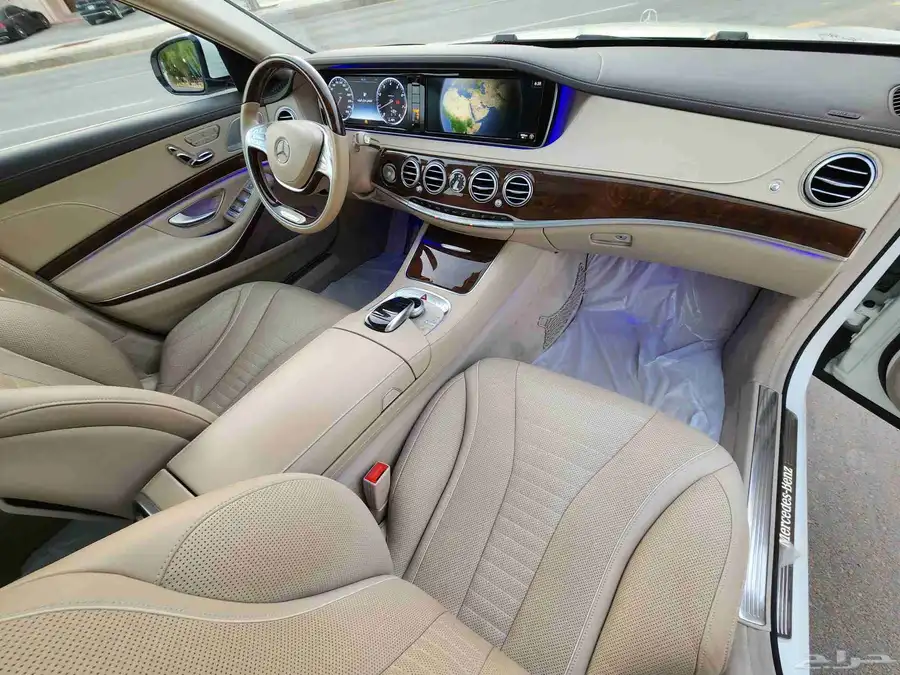 مرسيدس S500 فل كامل 6 ازرار قمة النظافة 2015 17