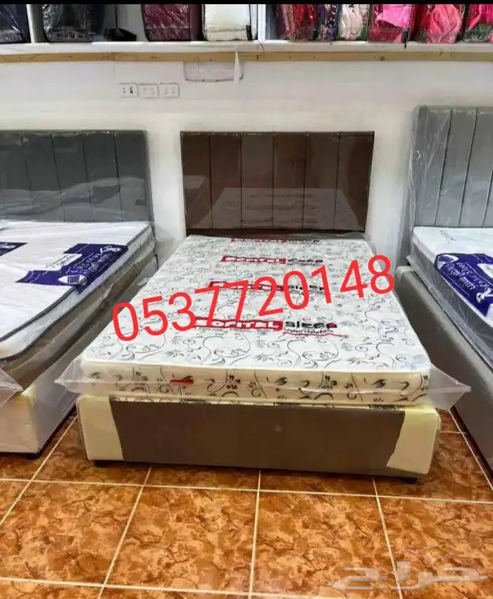 medium size bedframe and mattress available 5