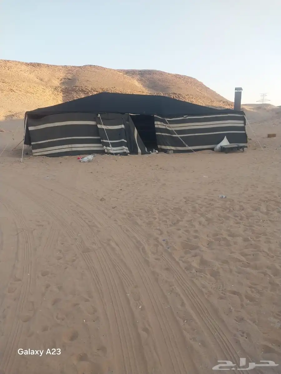 بيت شعر على حديد 2 واسط وخيمه مبطنه تقريبه 4 5 1