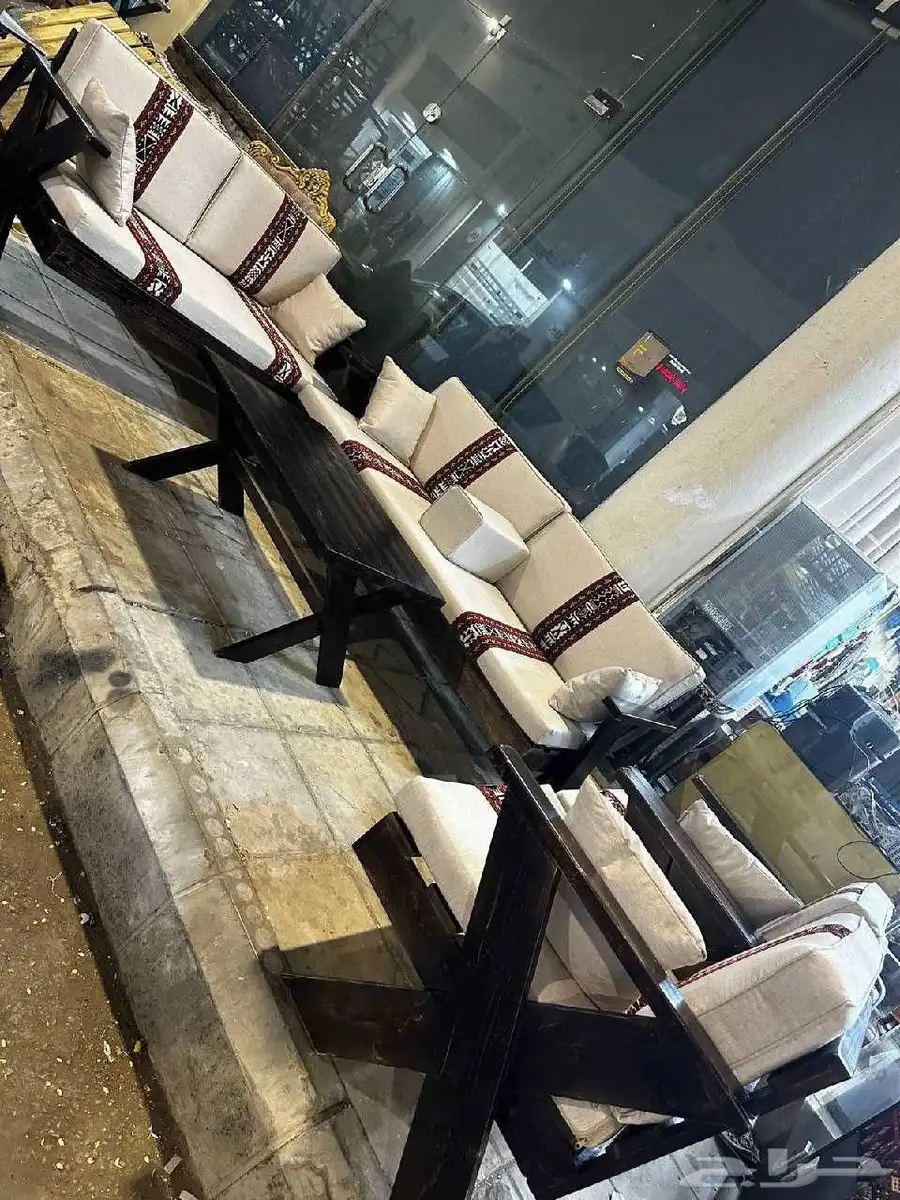 جلسات خشب خارجيه تفصيل وجاهزه حسب الطلب السعر1250 2
