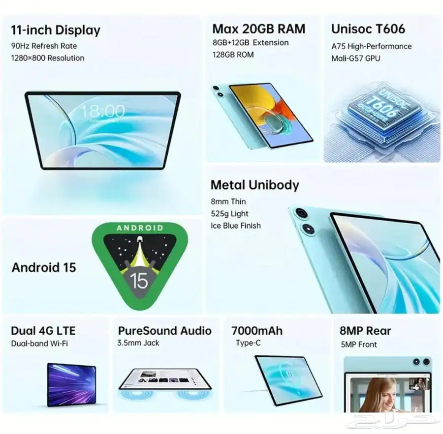 TECLAST P50 11 INCH TABLET ANDROID 15 FOR SALE 10