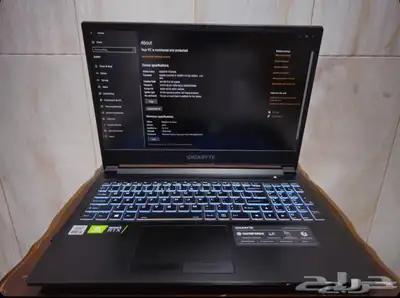 لابتوب العاب Gygabite 512GB RTX3060 2