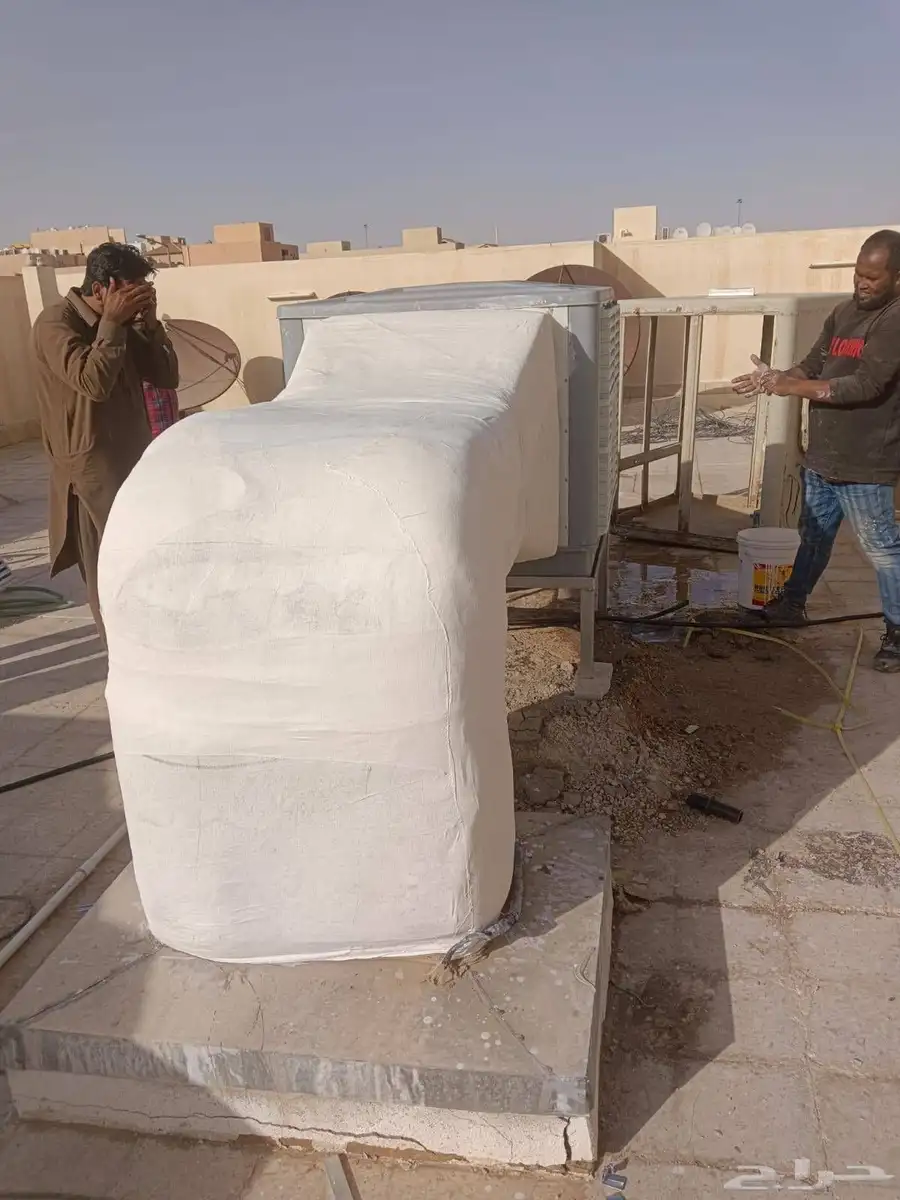 مطعم.مداخن.حود.استيل.دكت.مكيف.صحراؤي.مع.عازل 5