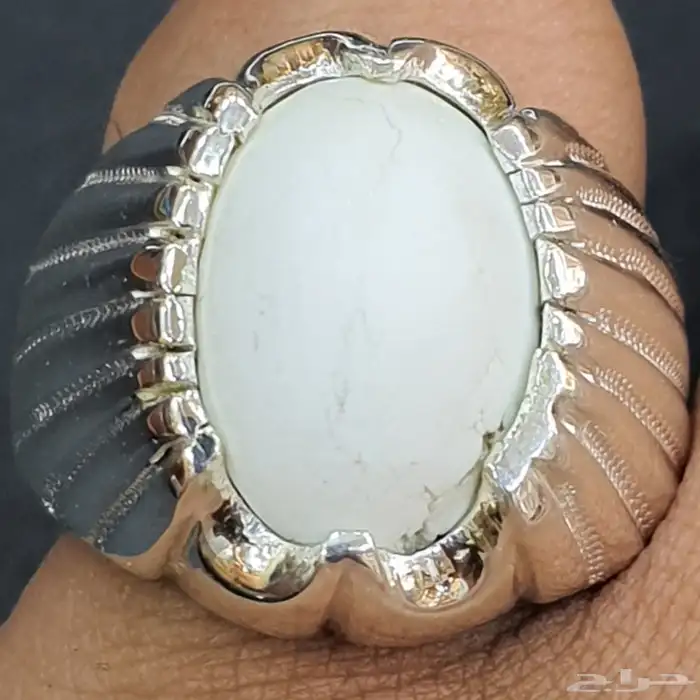 خاتم هولايت ابيض فاخره 0