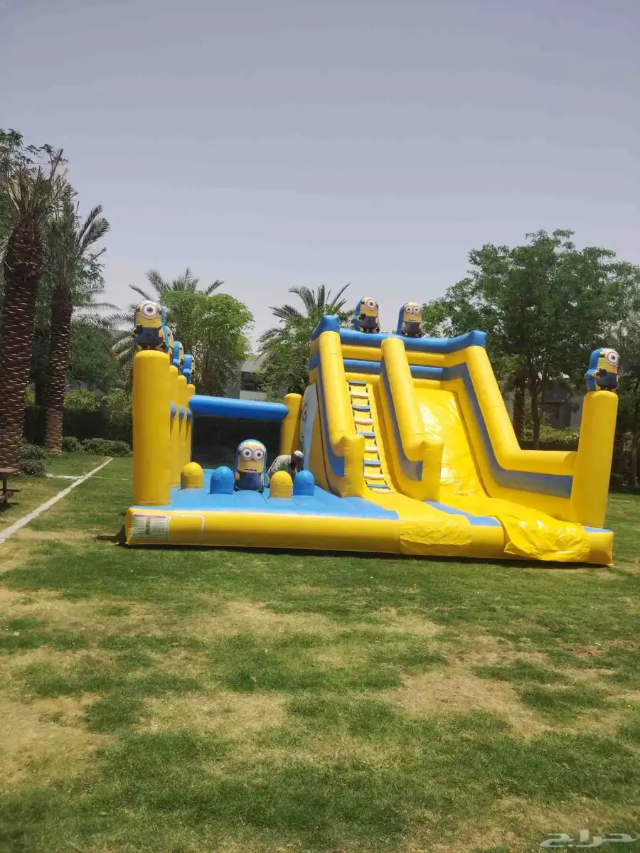 متوفر عندنا جميع الالعاب الهوائيه والمائيه والملاعب الصبونيه 0