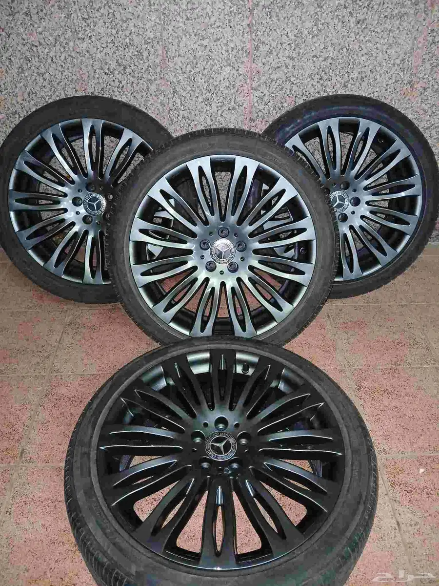 جنوط مرسيدس يخت 2017 S 600 مع كفرات نظيفه 0