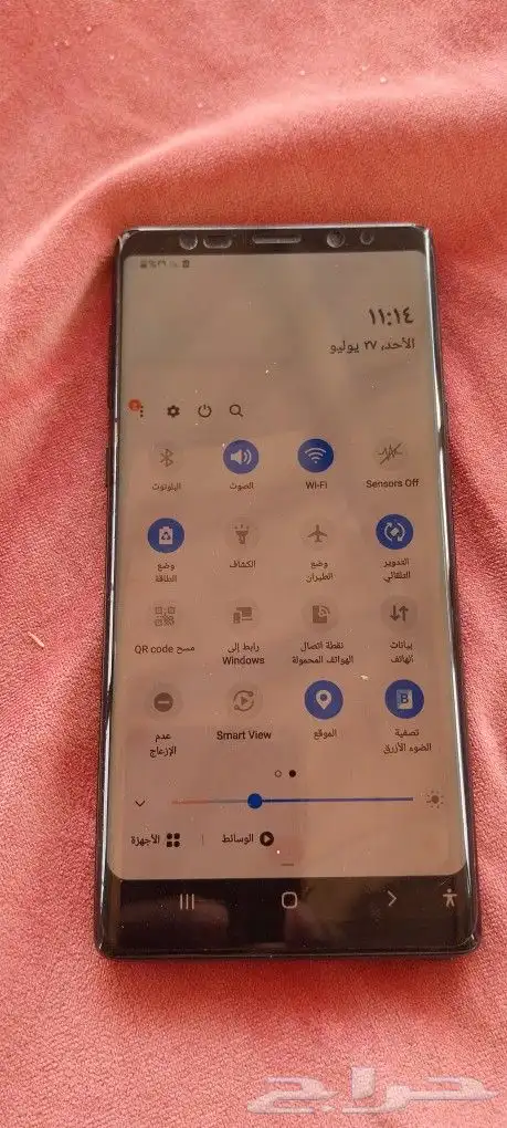 السلام عليكم اعرض لكم جوال نوت 9 نظيف 3