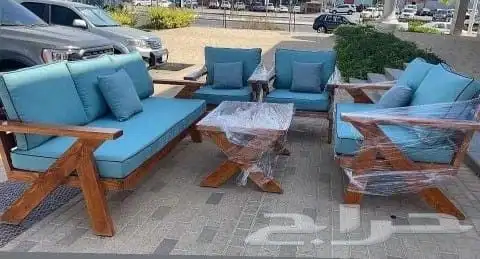 جلسات خاريجيه تقم 7اشخاص خشب حديد 2
