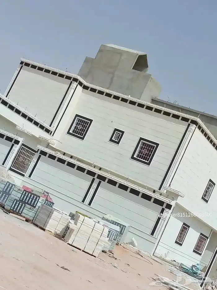 لياسه ملونه باللاسمنت الابيض وبطحاء الرياض 4