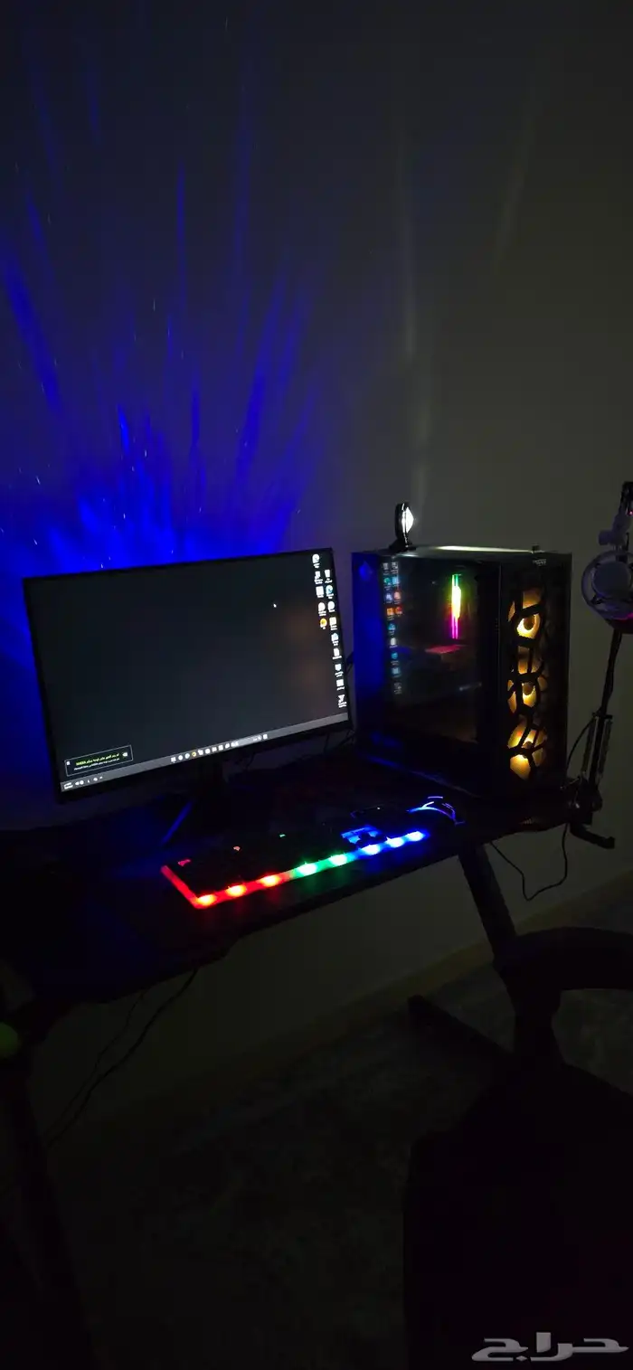 للبيع سيت اب كامل بي سي قيمنق جاهز للألعاب الثقيلة والتصميم 0