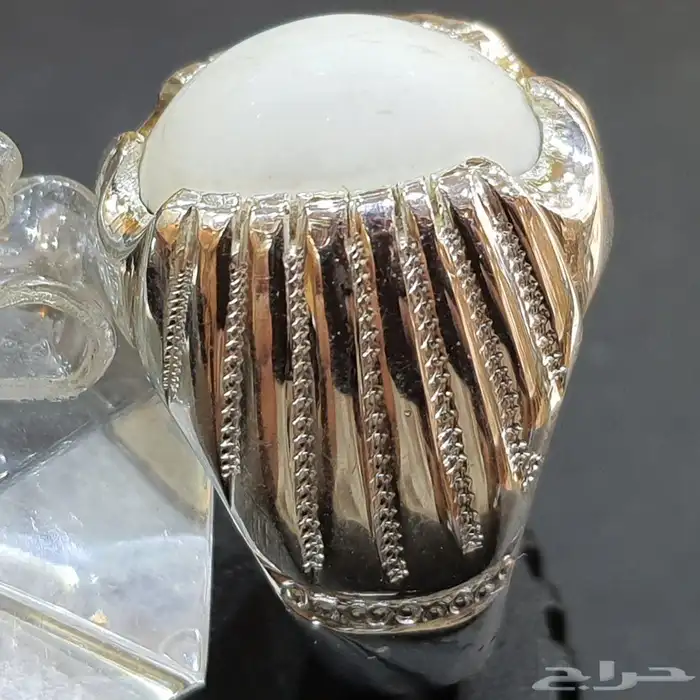 خاتم هولايت ابيض فاخره 4