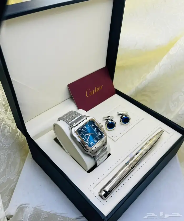 بكج كارتير طقم قلم وساعة وكبك Cartier 0