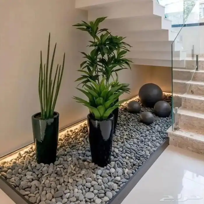 تنسيق حدائق غرف زوجاجيه شلالات نوافير عشب نخل ممرات درج 0