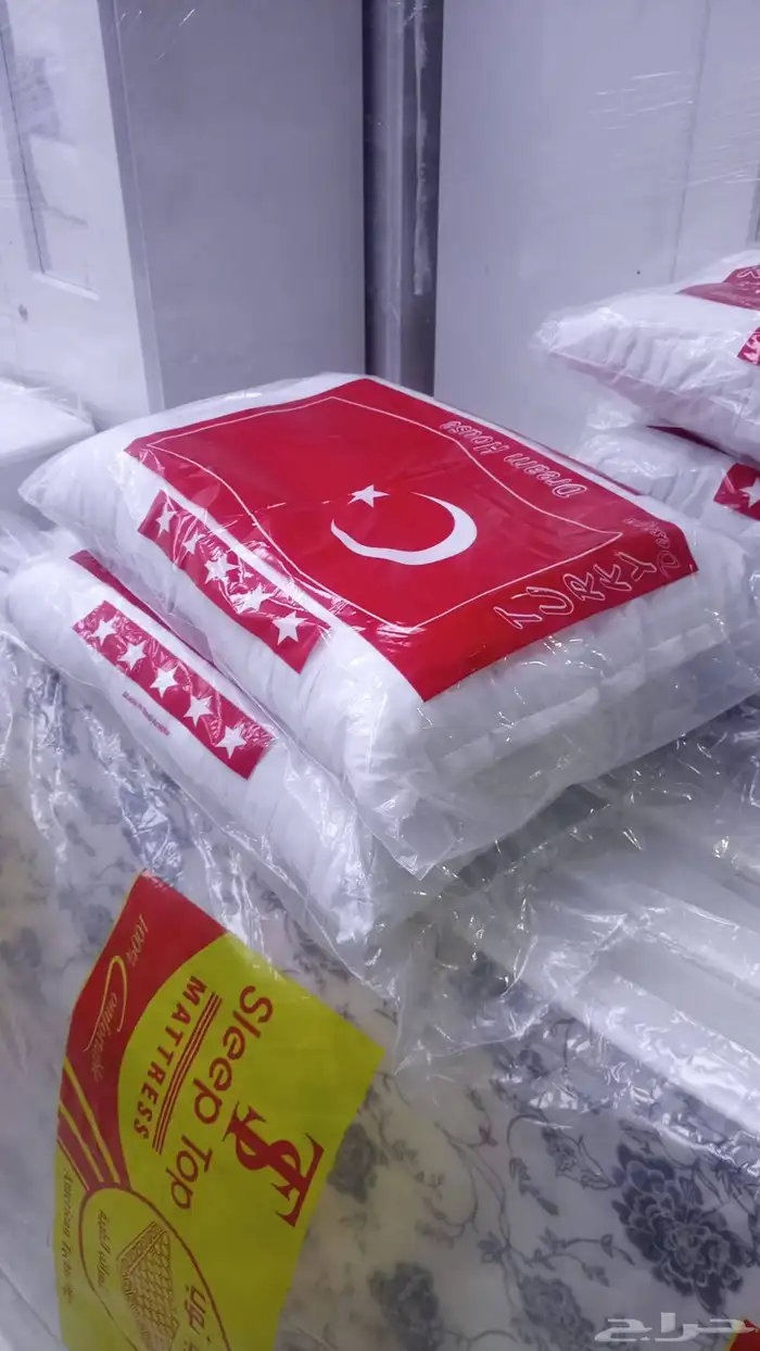 اسره خشب وسراير حديد ومراتب ومفارش وبطانيات ومخدات 6