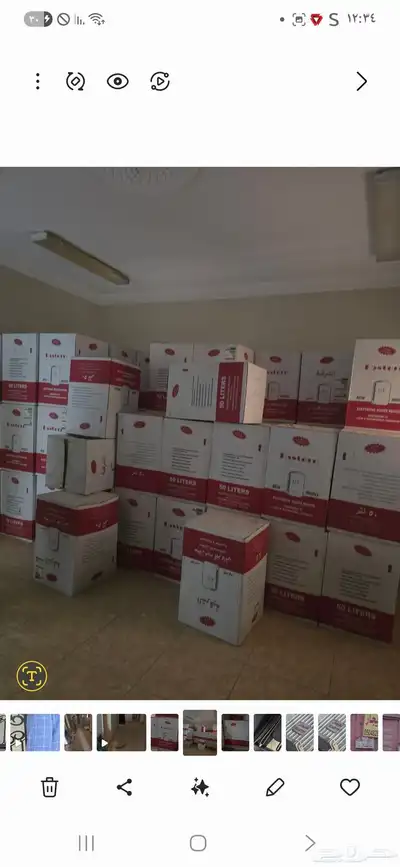 سخانات ماء Eastern السعه 50لتر عدد 100حبه جدد بالكراتين 0