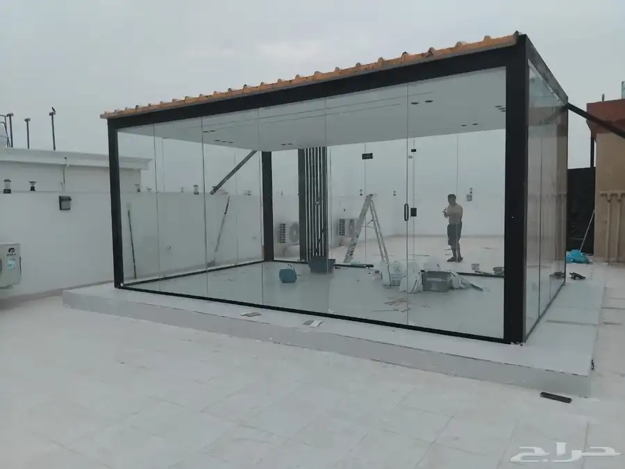 زجاج سكريت شبابيك سكاي لايت دربزين زجاج 0