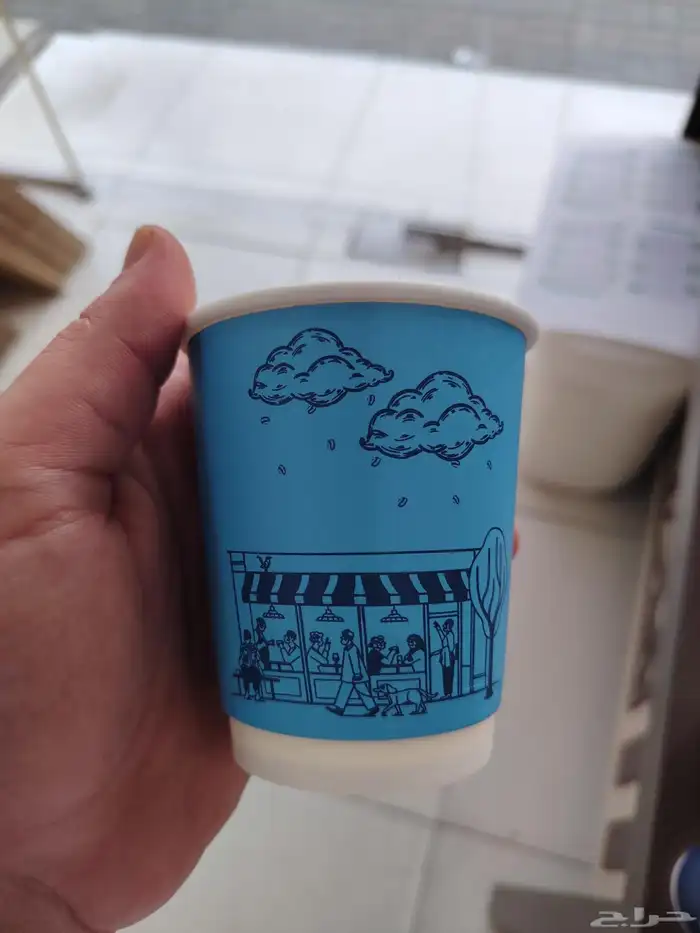 مطبوعات مصنع اكواب  طباعة أكواب ورقية ملونة 3