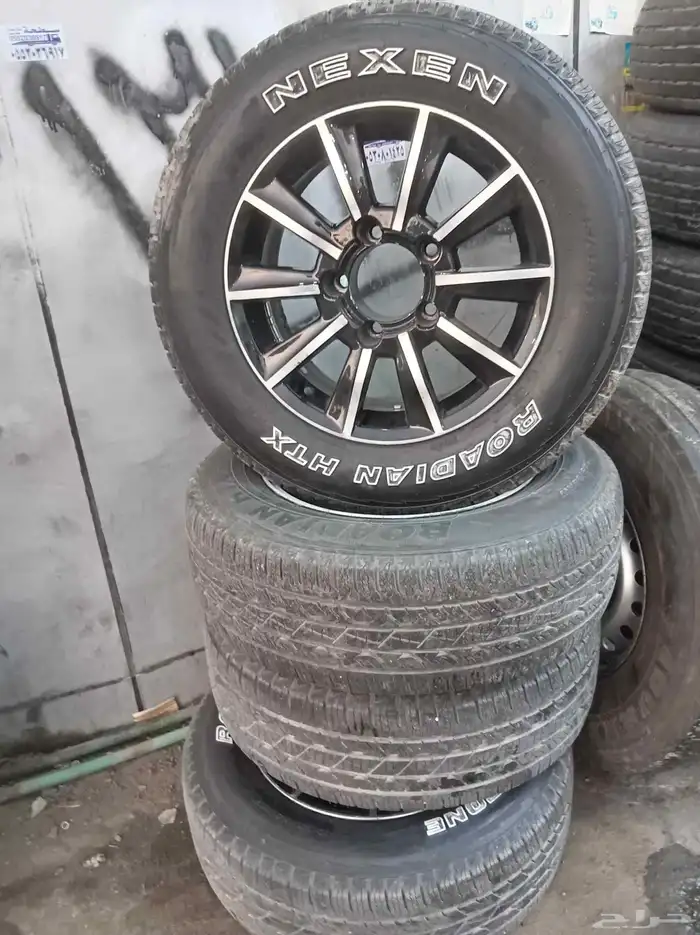 جنوط مكحل حقت جيب ربع وشاص كفرات نكسل كورو مقاس 17   65  245 8