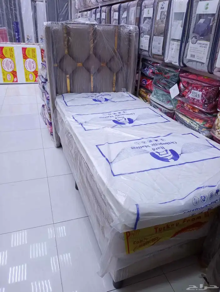 اسره خشب وسراير حديد ومراتب ومفارش وبطانيات ومخدات 5