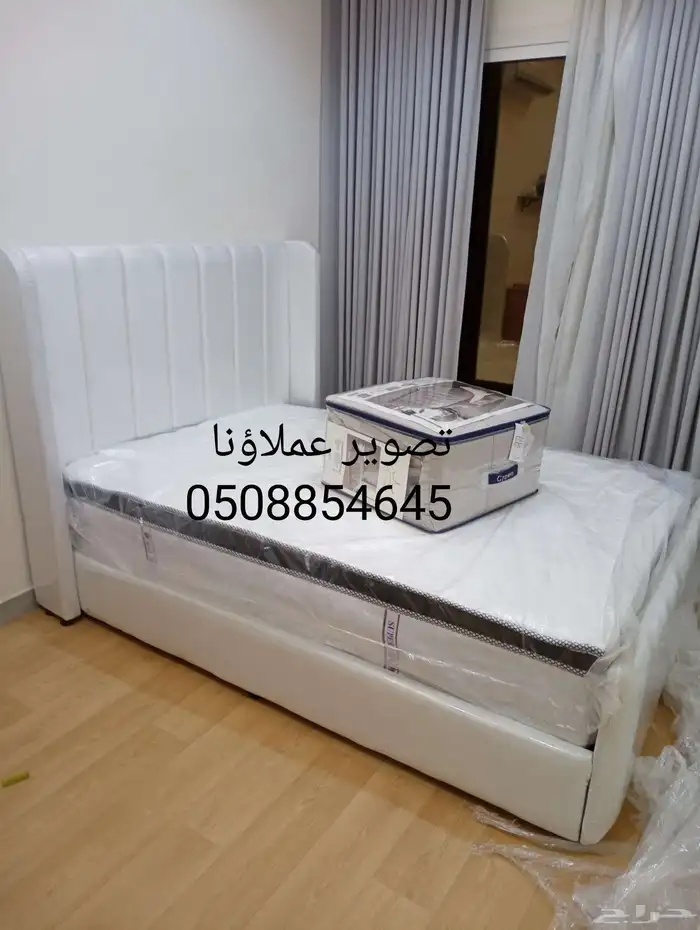 اسره خشب وسراير حديد ومراتب ومفارش وبطانيات ومخدات 0