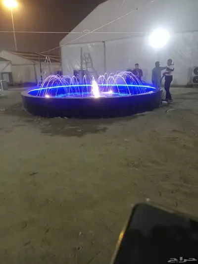 تنسيق.حدايق مكه شلات مظلات وجلست عشب الأرضي عشب جدريه بدل خش 1