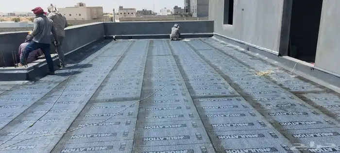 عوازل عزل اسطح خزانات حمامات برك قواعد تركيب أسفلت 4