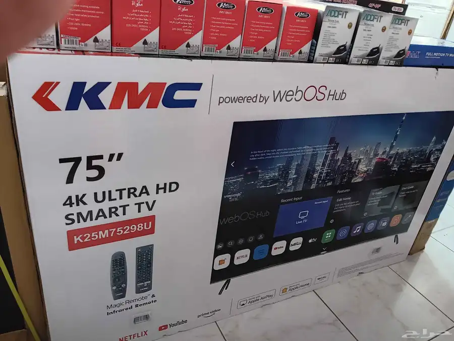 شاشه واي فاي 4k شاشات تلفزيون سمارت توصيل مجاني LED index