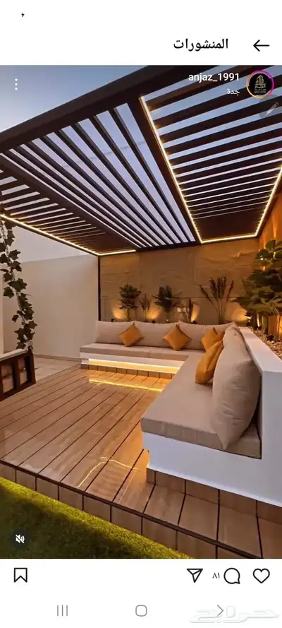 تنسيق.حدايق مكه شلات مظلات وجلست عشب الأرضي عشب جدريه بدل خش 9